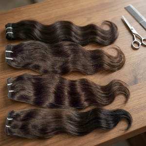 Extensiones de Cabello Humano Remy Indio Virgen de Doble Trama, 22 Pulgadas, Liso, Calidad Premium, Color Natural, Doble Trama a Máquina, 100g para Todos - Product Image 3