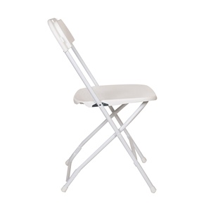 Sillas Plegables de Plástico Blancas Modernas de Alta Calidad Morezhome con Protección UV para Bodas en Interiores y Exteriores - Product Image 4