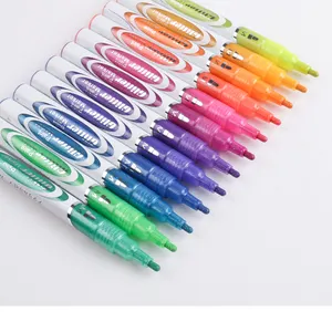 제조 여러 색상 (12 색) 반짝이 페인트 마커 영구 반짝이 펜