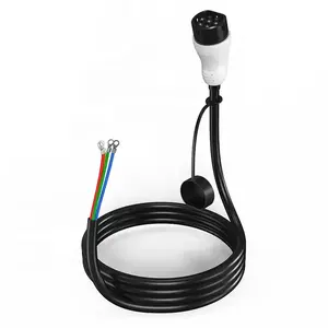 Type 2 22KW single gun three phase 480V 32A 5m cable Customizable Electric Vehicle Charger Retractor