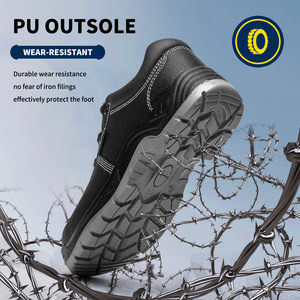 Zapatos de Seguridad JIANKUN con Puntera y Suela de Acero SBP, Anti-aplastamiento y Anti-pinchazos, Estándar Europeo, Precio de Fábrica para Hombre, Zapatos de Seguridad de 5 Dólares - Product Image 5