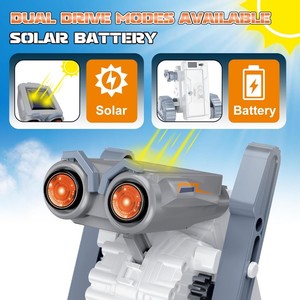 Kit de Creación de Robot Solar EPT 14 en 1, Juguete Educativo STEM para Experimentos Científicos, 191 Piezas, Juego de Modo Dual de Energía Solar y Batería - Product Image 3
