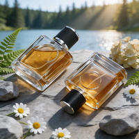 Nouvelle Bouteille de Parfum Vide en Verre 50ml avec Pompe Distributrice de Lotion, Vaporisateur Hydratant, Finition Mate, Cosmétiques, Estampage à Chaud, Diffuseur à Bâtonnets