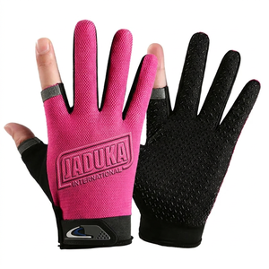 Gants de pêche en soie glacée antidérapants à haute élasticité, à doigts ouverts, protection UV, pour hommes et femmes - Product Image 1