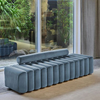 Chaise longue moderne pour salon, canapé-lit rembourré, chaise de luxe, tabouret de bout de lit, tabouret pour magasin de vêtements, tabouret pour chaussures