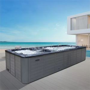 Jacuzzi de Lujo Infinity, Piscina de Hidromasaje Combinada SR850, para Villas, Hoteles, Parques de Atracciones, Spa Acrílico Independiente para Exteriores - Product Image 1