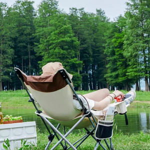 Phong cách mới sang trọng xách tay gấp kim loại sắt ghế cắm trại ghế cho bãi biển Ngoài trời câu cá - Product Image 5