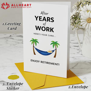 Tarjetas de Retiro Personalizadas de 5x7 Pulgadas, Tarjeta Te Amo, MOQ Bajo, con Sobre y Adhesivo - Product Image 3