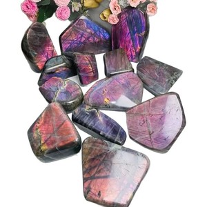 Venta al por mayor de alta calidad natural colorido labradorita ornamento cristales a granel artesanías de cristal para la meditación - Product Image 5
