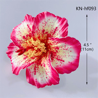 Hawaïen Real Touch DIY 11cm Grand choix d'oreille de fleur d'hibiscus en mousse Eva artificielle pour les fêtes