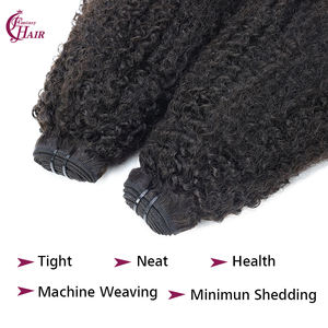 Extensiones de Cabello Humano Afro Rizado 4C 2026, 100% Cabello Humano, Trama Súper Doble - Product Image 3