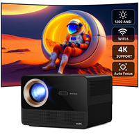 Projecteur intelligent Google TV CRE CR67 MAX GTV OEM 1200 ANSI 4K 1080P avec mise au point automatique, correction trapézoïdale, Android 11, BT 5.2, WIFI 6, 8000
