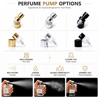 Flacon de parfum en verre transparent rond portable d'usine, vide, 30ML 50ML 100ML, rechargeable, avec bouchon magnétique et pulvérisateur à vis
