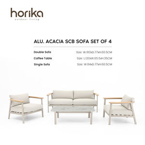 Horika Vendita Calda Set di Divani e Sedie <span class=keywords><strong>da</strong></span> Esterno in Alluminio per Terrazza Hotel Arredamento <span class=keywords><strong>da</strong></span> <span class=keywords><strong>Giardino</strong></span> - Product Image 3