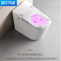 WC monobloc intelligent à poser au sol, certifié CUPC, avec siège chauffant et autonettoyant, pour salle de bain