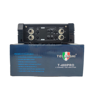 AMPLIFICADOR de audio para automóvil de 12V con 85W * 4 canales Clase AB AMP 4 canales AB amplificador de subwoofer para automóvil RMS con combinación de ecualizador - Product Image 5