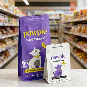 อาหารสุนัขแบบซอง 1กก.-25กก. บรรจุภัณฑ์อลูมิเนียม ถุงอาหารสัตว์เลี้ยง ดีไซน์ทรงเหลี่ยม ก้นแบน มีซิป - Product Image 4