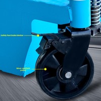 Chariot élévateur manuel Xinhanxiang, capacité 1 tonne, longueur de fourche 1150 mm, roues en PU, utilisation en intérieur, manutention de matériaux en entrepôt