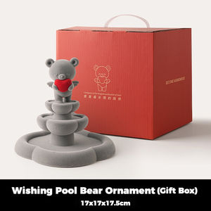 Plateau à bijoux Tonfo Wishing Bear, boîte à bijoux portable moderne à trois étages, boîte cadeau pour mariages, pendaison <span class=keywords><strong>de</strong></span> crémaillère, salon, cadeaux - Product Image 6