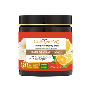 Maschera per capelli con olio di argan naturale riparatore di cheratina di Argan di collagene idratante con etichetta privata - Product Image 1