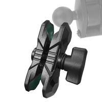 Douille de bras oscillant de moto bras de tête de joint à rotule universel pour support de téléphone portable bras à double douille pour boule de 1 pouce pour bélier