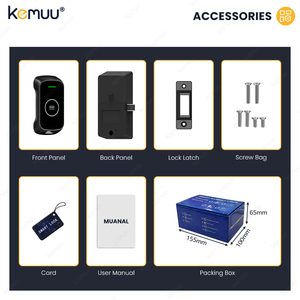 Kemuu Ttlock Keyless Electronic Smart <b>Lock</b> Furniture Rfid Nfc Locker <b>Cabinet</b> Door System With Software for Hotel School Gym A820 - Product Image 3