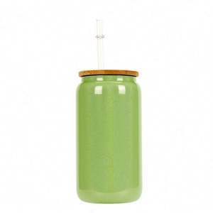 Glossy Colored Colorful Solid Color 16Oz Beer Soda <b>Plastic</b> Can With <b>Plastic</b> Lid - Product Image 5