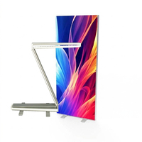 Boîte lumineuse LED verte pliable et extensible pour affichage promotionnel intérieur – Unité d'affichage lumineux lumineuse pour hall d'exposition