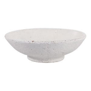 Ciotola Decorativa Effetto Craquelé in Ceramica Bianca, Centrotavola, Decorazione per Tavolo, Complemento d'Arredo per Tavolino da Caffè, Esposizione per Bancone Cucina - Product Image 1