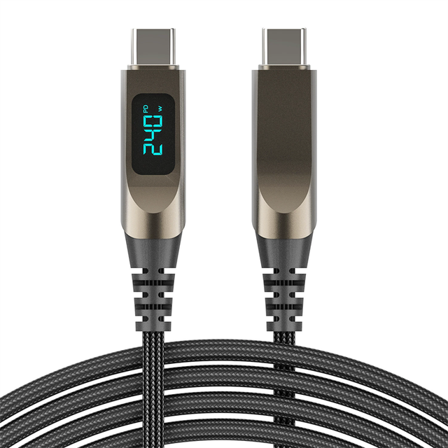 PD 240W USB C to USB Type C Cable Fast Charge Data Cable for Phone 15 16 Pro Huawei Samsung Xiaomi Data Line Digital Display