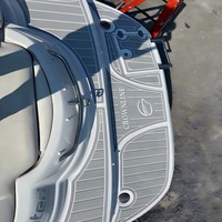 Plateforme de bain et tapis de cockpit pour bateau 2007 Crownline 230 LS, en mousse EVA imitation teck, style SeaDek MarineMat, auto-adhésif