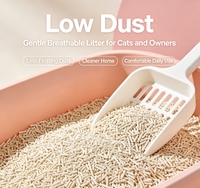Litière pour chat en tofu non parfumée, ultra faible teneur en poussière, sable végétal pour chats sensibles aux problèmes respiratoires