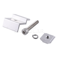 Colliers de fixation d'extrémité pour support solaire, colliers intermédiaires solaires personnalisés pour système de montage solaire