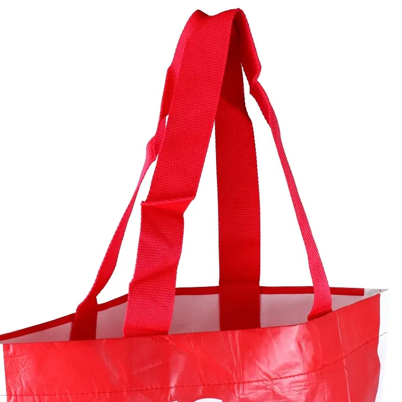 बीएससीआई फैक्टरी पर्यावरण के अनुकूल 100% पुनर्नवीनीकरण रीसाइक्लिंग आरपीईटी किराना टोट शॉपिंग बैग