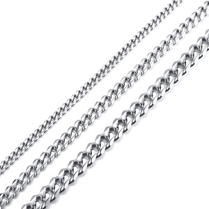 Chaîne de cou en acier inoxydable pour hommes, plaqué or, maille cubaine, nouvelle mode de haute qualité - Product Image 5
