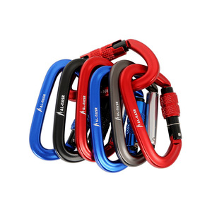 Al-Nasr Carabiner Aluminum Alloy Spring <b>Lock</b> Quick Release D Type Multi Functional Outdoor Safety Buckle - Product Image 1