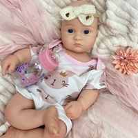 Poupées Reborn Personnalisées de 18 pouces en Silicone, Simulation de Bébé Fille, Vente en Gros, Fournisseur d'Usine pour la Revente en Gros