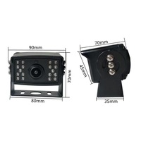Cámara de Reversa para Automóvil de 12V 24V CVBS/AHD, Visión Nocturna Infrarroja, Impermeable, Cámara de Visión Trasera para Camión y Autobús