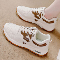 Nouvelle Collection Printemps 2026 – Baskets Chunky Femme Grande Taille Style Coréen Légères en Cuir pour Course et Quotidien