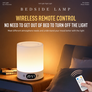 Three <strong>Color</strong> Light Mode <strong>Night</strong> Light Rechargeable 1200 Mah Battery Bedside Lamp with Pencil Holder and Phone <strong>Stand</strong> Function - Product Image 3