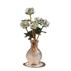 Heavenly Pot Crystal Rose Ornament Cut Glass Bottle Valentine'S Day Gift For Girlfriend <b>Wife</b> Living Room Decoration - Product Image 5