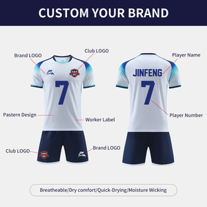 Chất Lượng Ban Đầu Người Đàn Ông Tùy Chỉnh Bóng Đá Jerseys Nhanh Khô Đào Tạo Đồng Phục Tracksuit Thoáng Khí Bóng Đá Mặc - Product Image 3