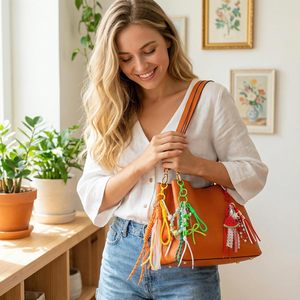 Lot de fermoirs mousquetons en métal pour porte-clés, grands fermoirs mousquetons plats, anneaux de porte-clés, clips pour sacs et porte-clés - Product Image 5