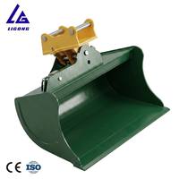 Godet inclinable pour excavatrice compatible avec des largesurs de godet de 1000 mm, 1200 mm, 1400 mm pour excavatrice de 5 à 8 tonnes, norme CE ISO