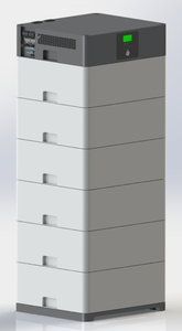 15Kwh แบตเตอรี่ลิเธียมไอออน36V 48V 51.2V แบบครบวงจร8KW 10Kwh กล่องอลูมิเนียมกล่องเก็บพลังงาน BMS พร้อมอินเวอร์เตอร์ - Product Image 3