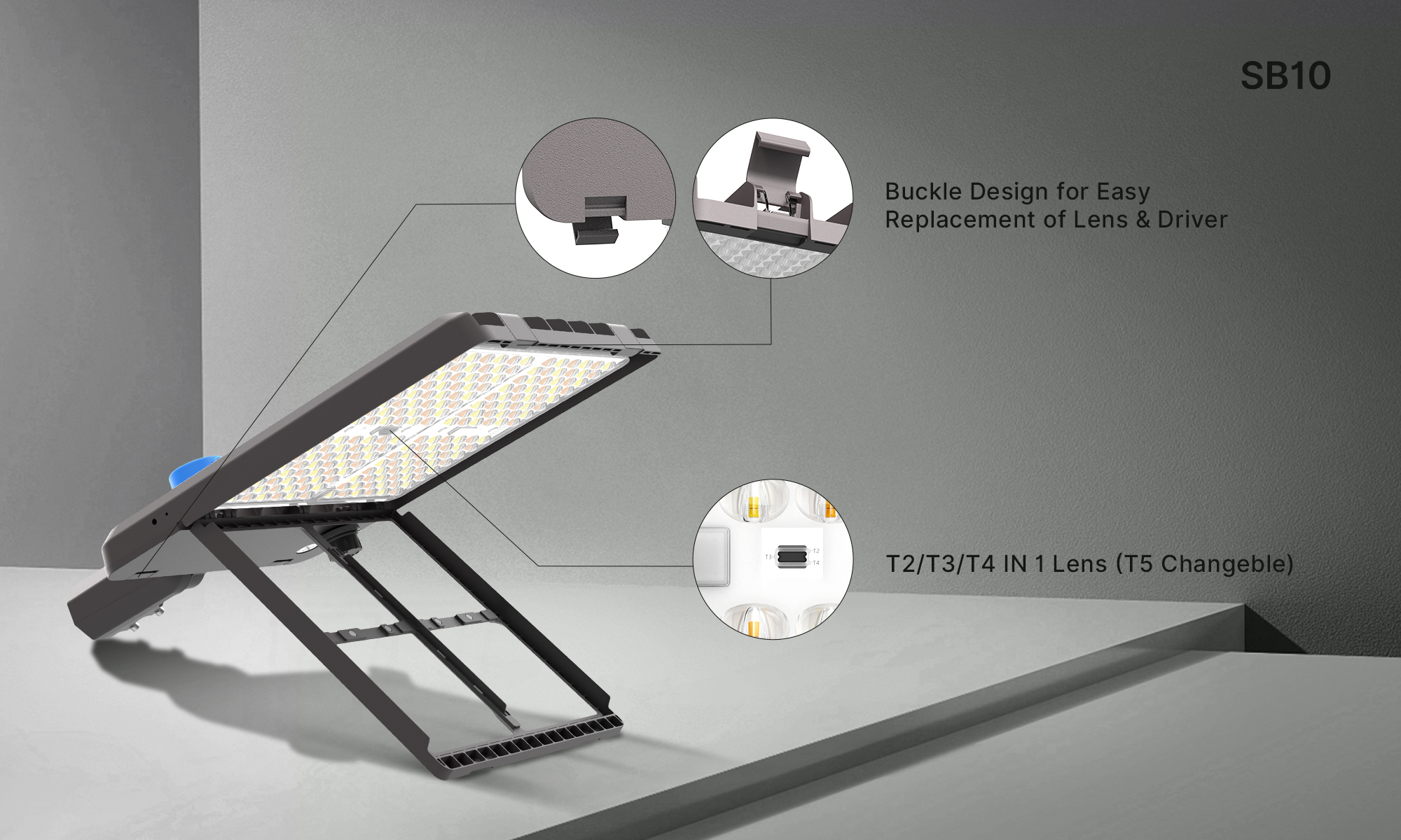 UL/DLC Certified 300W LED Streetlights, 163lm/w, 4000K Color Temperature for Road Lighting · image 5