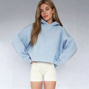 Sudadera con Capucha para Mujer, Personalizada con Logotipo, Estilo Holgado, Lavado Ácido, Bordado 3D, para Invierno, Yoga, <span class=keywords><strong>Gimnasio</strong></span> y Entrenamiento - Product Image 6
