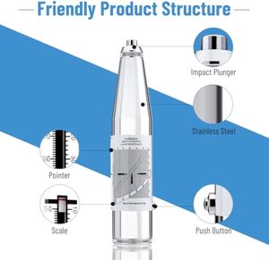 Martelo Schmidt Eletrônico ASTM para Teste de Rebote de Concreto, Prata, com 1 Ano de Garantia e Entrega Rápida - Product Image 2