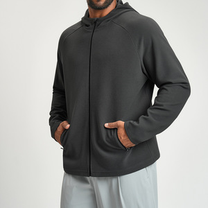 Giacca con Cappuccio Antistatica Morbidissima con Zip Intera per Uomo, Logo Personalizzato, Abbigliamento Sportivo per Allenamento e Attività all'Aperto - Product Image 4