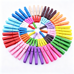 Pinzas de Madera Multicolores, Pinzas de Madera Pintadas, Pinzas de Madera Teñida, Pinzas de Madera Dura para Manualidades - Product Image 3